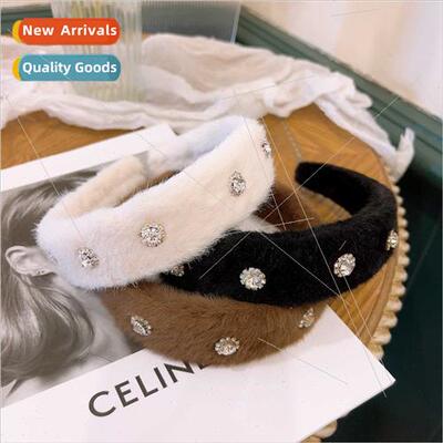 Plush Autumn winter drilling high high top square diamonds v