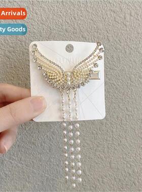 Korea diamond angel wings broken hair card new girl side cli