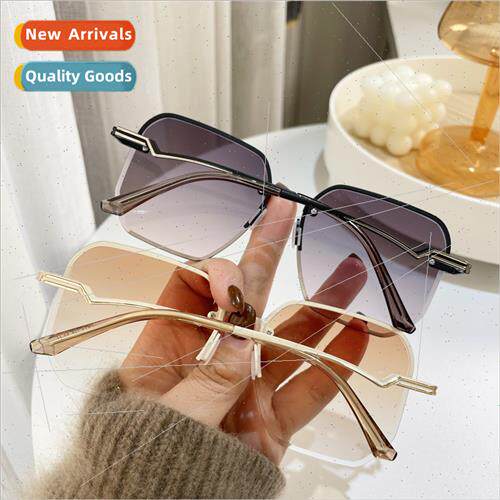Nylon sheet sunglasses women square gradient color sunglasse