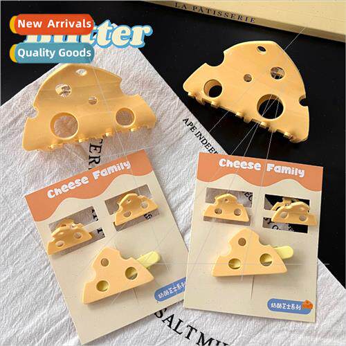 Cheese Cheese Creative Fun Grab Clip Plate Hair Back Head Sh