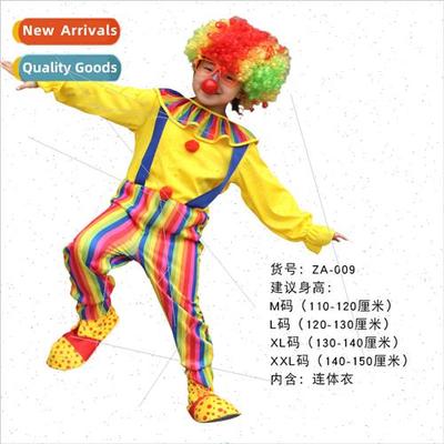 Children Clown Costume Stage Show Permance Dress Up Clothes
