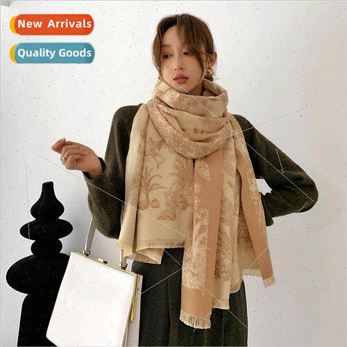 2023 Autumn winter new Japanese hundred matching warm scarf