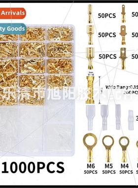 1000pcs Male Female Bare Terminals wh Sheathing Boxed Cold P