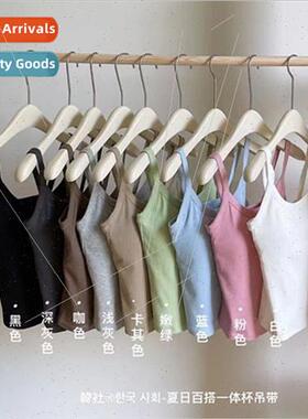 Korean society 6604 summer hundred one cup halter small unde