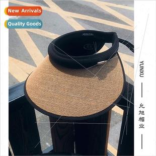 straw hat female Teng summe top weave hollow Vinyl