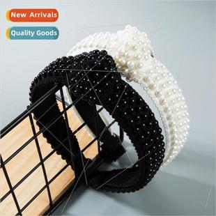 accessories tide band ins pearl hair edge Europe wide