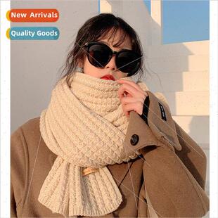 2023 new autumn winter soft wild Korean solid color wool knt