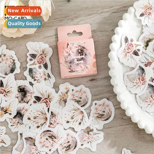 Dreamlflowers boxed stickers lerary vintage flowers handbook
