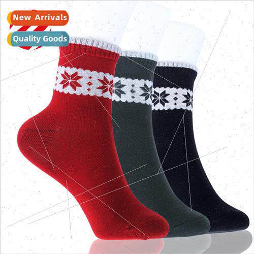 Autumn winter wool socks thickened warm mid-calf socks ladie