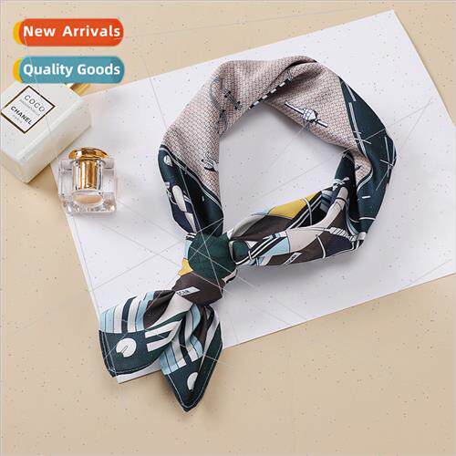 22 new simulation silk scarf women digal printing twill silk