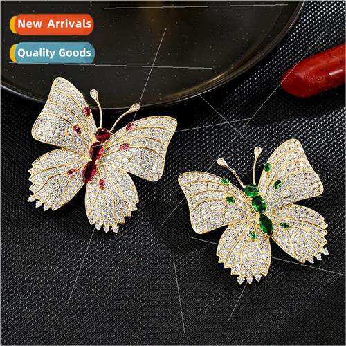 High-grade full zirconium sweet fresh exquise butterfly coat
