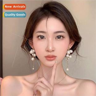 tassel earrings 2023 Romanticism niche pearl new vacation