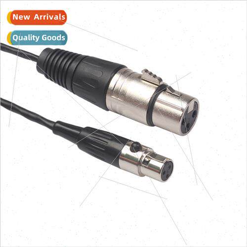 New All Copper with Aluminum Foil Shield mini xlr 3pin Femal