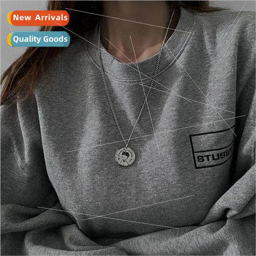 ins minimalist alloy sweater chain fashion versatile female