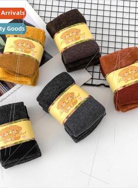 Winter padded thickened floor socks warm children socks cand