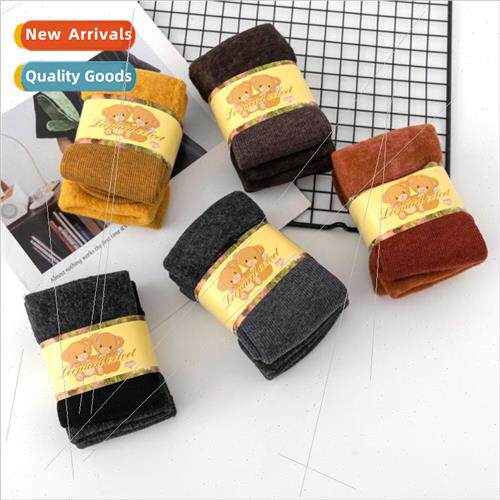 Winter padded thickened floor socks warm children socks cand