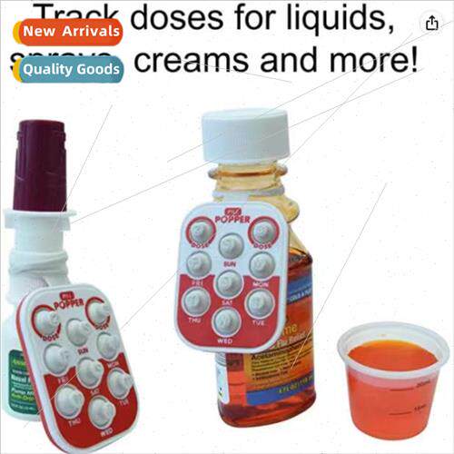 New Product Pill Popper Button Recording Tracker Memory Aid