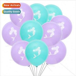 10pcs Mermaid inch Decoration Set Balloons Party Latex