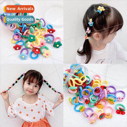 Baby leather band does not hurt hair small elastic children