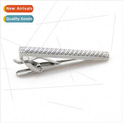 Men Formal mple Tie Clip Cylindrical Pattern Tie Clip Fashio