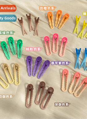 Candy color hair clips female side bangs duckbill clip headd