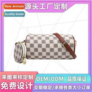 niche design broadbcrossbody 2023 plaid bag ins shoulder new
