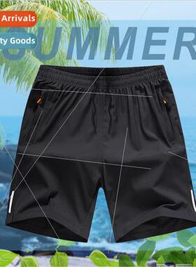 Summer new beach basketball sports shorts men ins thin quick