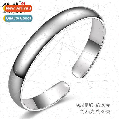 lver toffee bracelet female glossy silver bracelet open fash