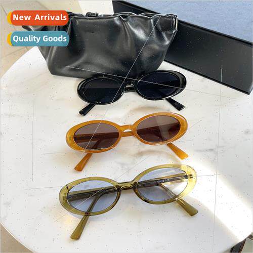 Oval Cat Eye Small Frame Sunglasses Premium Feeling Sunglass