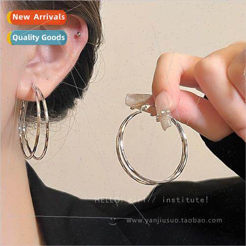 fashion circle earrings earrings earrings round face suable