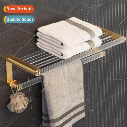 Acrylic Bathroom Towel Rack Space Aluminum Bath Towel Rack N