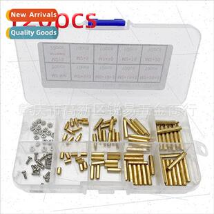 120pcs boxed brass single pass double pass isolation post M2