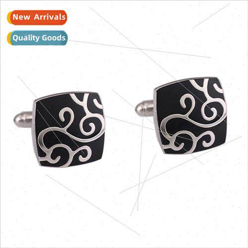Patterned cufflinks new French cufflinks men buttons dress d