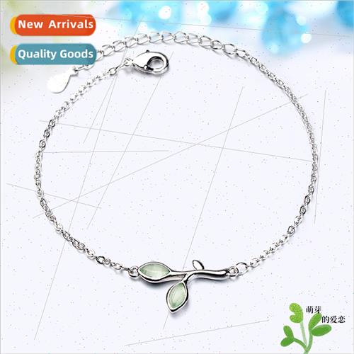 Cat Eye Leaves BFF Bracelet Women Korea che Tender Leaves Gr