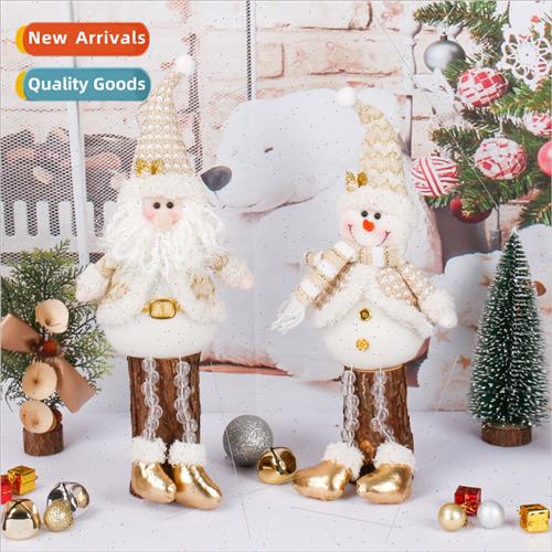 2021 new santa snowman christmas doll gold christmas toys de