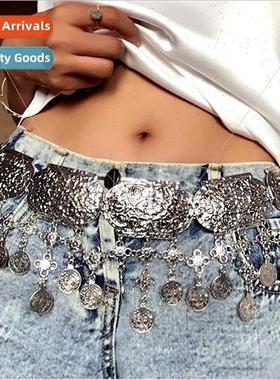 Europe Fashion Metal Dangling Coin Jewelry Belly Dance Acces