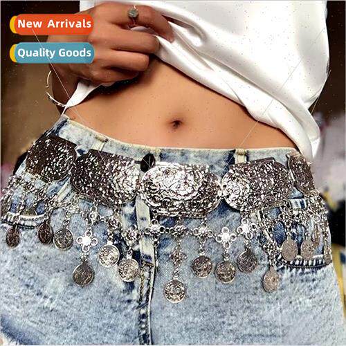 Europe Fashion Metal Dangling Coin Jewelry Belly Dance Acces