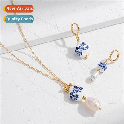 Celadon Pendant Women Europe Summer Hundred Necklace Set