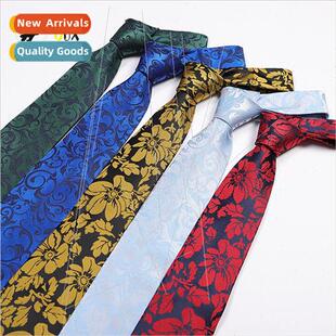 Men Tie Polyester lk Color Woven Fabric Business Professiona