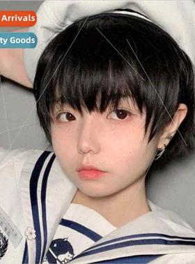 Anime wig men natural short cos Japan small posive handsome