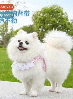 Lace Cat Outdoor Leash Puppy Dog Anti-breakaway Chest Harnes