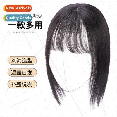 Wig female long hair fake bangs handing pin wig piece female