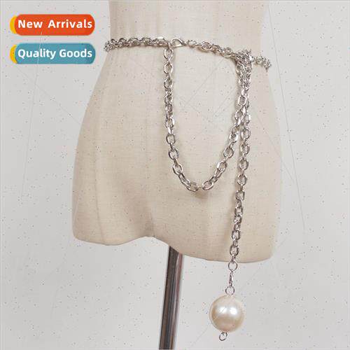 Pearl waist chain female summer decoration skirt su dress le