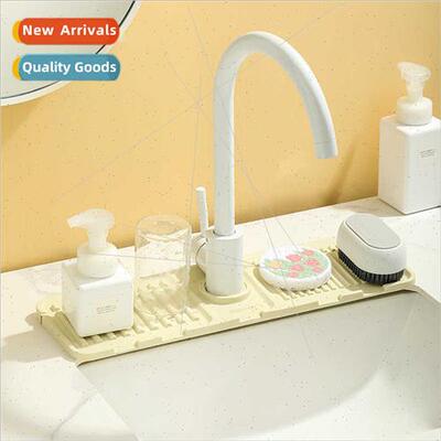 licone draining mat sink kchen faucet splash pad multifuncti