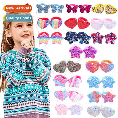 s high elasticy towel ring rainbow gradient pentagram love s