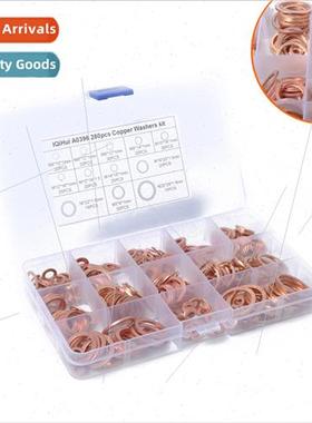 280pcs Combination Set Purple Copper Gasket Round Flat Washe