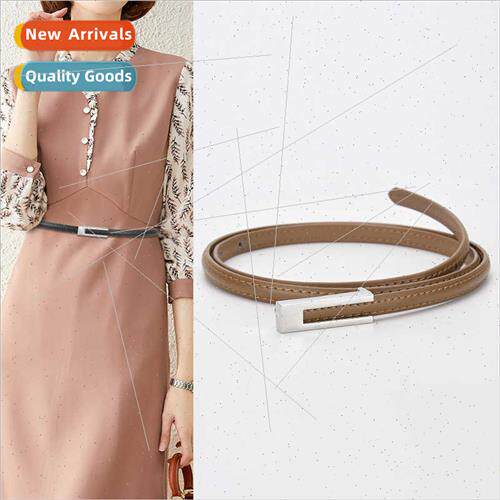 Belt female leather summer simple wild Korea black small bel