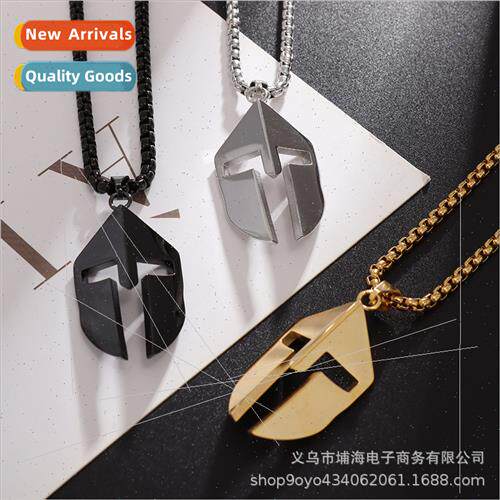 Europe Classic Minimalist Spartan Warrior Mask Mask Pendant