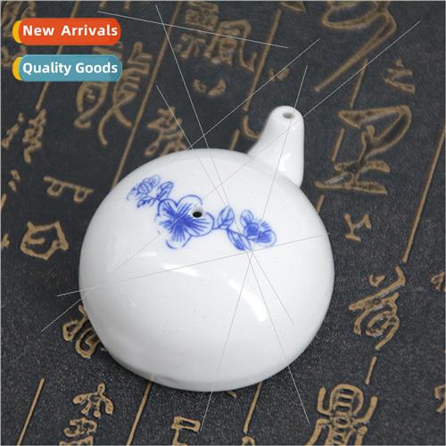 Painted Porcelain Celadon Ink Butterfly Ink Drops Calligraph