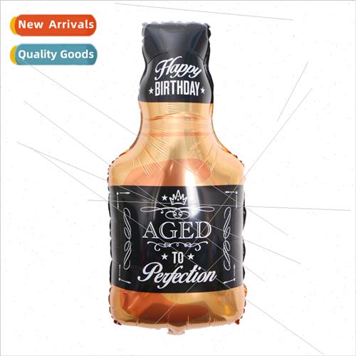 New Whiskey Bottle Aluminum Balloon Birthday Festival Decora